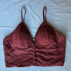 Lace crop top
